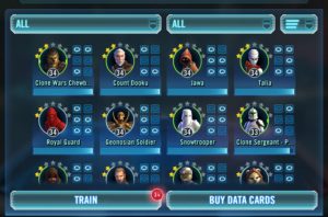 Star Wars Galaxy of Heroes Roster